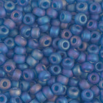 8/0 Matte Transparent Capri Blue AB Miyuki Seed Bead (250 Gm) #149FR