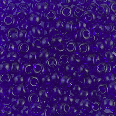 8/0 Transparent Cobalt Miyuki Seed Bead (20 Gm, 250 Gm) #JTP004