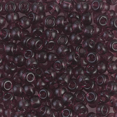 8/0 Transparent Dark Smoky Amethyst Miyuki Seed Bead (20 Gm, 250 Gm) #JTP005