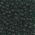 8/0 Matte Transparent Dark Emerald Miyuki Seed Bead (250 Gm) #156F