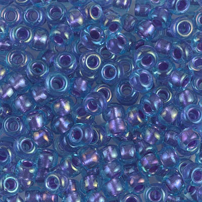 8/0 Sparkling Amethyst Lined Light Blue Miyuki Seed Bead (250 Gm) #1827