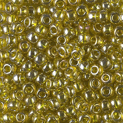 11/0 Transparent Golden Olive Luster Miyuki Seed Bead (250 Gm) #1889