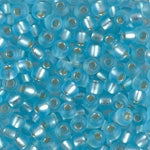 11/0 Matte Silver Lined Aqua Miyuki Seed Bead (250 Gm) #18F