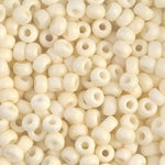 6/0 Matte Opaque Cream Miyuki Seed Bead (10 Gm, 250 Gm) #JPF011