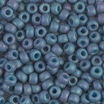 6/0 Matte Metallic Steel Blue Luster Miyuki Seed Bead (250 Gm) #2030