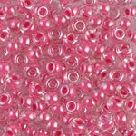 11/0 Carnation Pink Lined Crystal Miyuki Seed Bead (250 Gm) #208