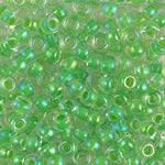 11/0 Light Green Lined Crystal Miyuki Seed Bead (250 Gm) #228
