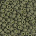 6/0 Matte Opaque Olive Miyuki Seed Bead (250 Gm) #2318