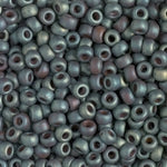 11/0 Matte Metallic Blue Slate Gold Iris Miyuki Seed Bead (250 Gm) #2333
