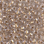 8/0 Sparkling Metallic Gold Lined Crystal Miyuki Seed Bead (250 Gm) #234