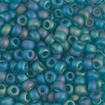 11/0 Matte Transparent Teal AB Miyuki Seed Bead (250 Gm) #2405FR
