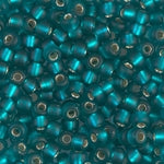 11/0 Matte Silver Lined Teal Miyuki Seed Bead (250 Gm) #2425F