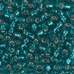 11/0 Silver Lined Teal Miyuki Seed Bead (250 Gm) #2425