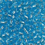 11/0 Silver Lined Dark Aqua Miyuki Seed Bead (250 Gm) #2429