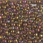 11/0 Transparent Tea Berry Gold Iris Miyuki Seed Bead (250 Gm) #2449
