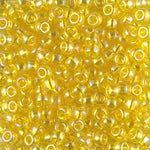 11/0 Transparent Yellow AB Miyuki Seed Bead (250 Gm) #252