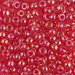 11/0 Transparent Dark Red AB Miyuki Seed Bead (250 Gm) #254D
