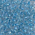 11/0 Sparkling Sky Blue Lined Crystal AB Miyuki Seed Bead (250 Gm) #2606