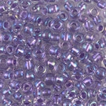 8/0 Sparkling Purple Lined Crystal AB Miyuki Seed Bead (250 Gm) #2607
