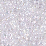 8/0 Transparent Pale Pink AB Miyuki Seed Bead (250 Gm) #265