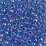 8/0 Cobalt Lined Sapphire AB Miyuki Seed Bead (250 Gm) #353