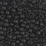 6/0 Matte Black Miyuki Seed Bead (20 Gm, 250 Gm) #JPF007