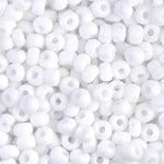 8/0 Matte Opaque White Miyuki Seed Bead (250 Gm) #402F