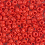 8/0 Opaque Vermilion Red Miyuki Seed Bead (250 Gm) #407