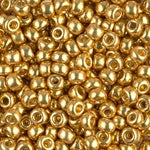 6/0 Duracoat Galvanized Gold Miyuki Seed Bead (10 Gm, 250 Gm) #JFF010