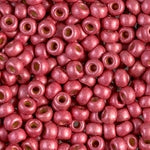 6/0 Duracoat Galvanized Matte Light Cranberry Miyuki Seed Bead (250 Gm) #4211F
