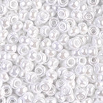 8/0 White Pearl Ceylon Miyuki Seed Bead (20 Gm, 250 Gm) #JIP002