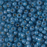 6/0 Dyed Denim Blue Silver Lined Alabaster Miyuki Seed Bead (20 Gm, 250 Gm) #JMF003