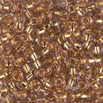 6/0 24Kt Gold Lined Pale Amethyst Miyuki Seed Bead (100 Gm) #952