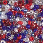 8/0 Miyuki Seed Bead Mix- Fourth of July (250 Gm) #MIX-26