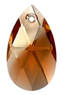 Swarovski 6106 22mm Topaz Blend Pear Pendant
