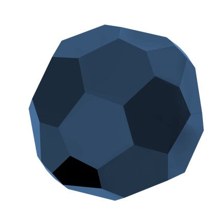 Preciosa 6150 Blue Hematite 2X Faceted Round Bead (6mm)