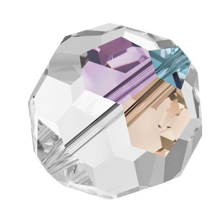 Preciosa 6150 Crystal AB Faceted Round Bead (3mm, 4mm, 5mm, 6mm, 10mm, 12mm)