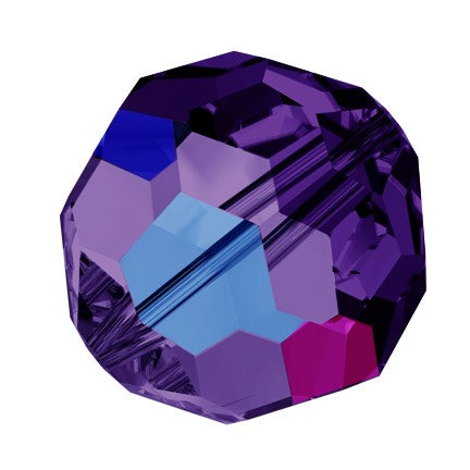 Preciosa 6150 Heliotrope Faceted Round Bead (6mm, 8mm)