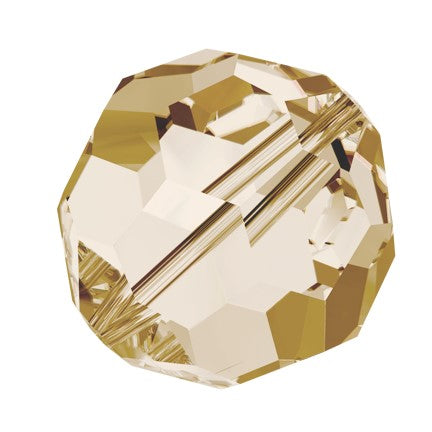 Preciosa 6150 Honey Faceted Round Bead (3mm, 4mm, 5mm, 6mm)