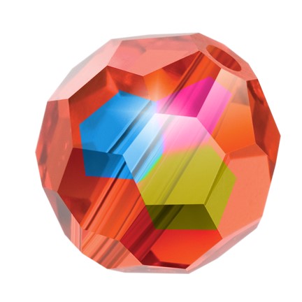 Preciosa 6150 Hyacinth AB Faceted Round Bead (4mm, 6mm)