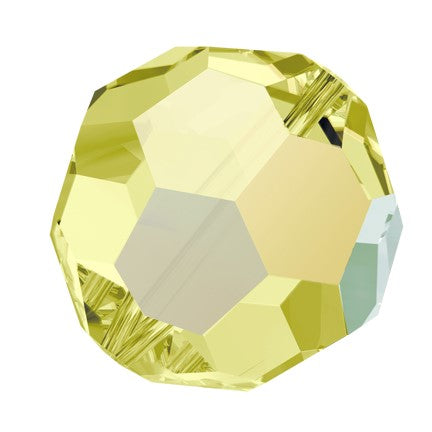Preciosa 6150 Jonquil AB Faceted Round Bead (3mm, 4mm, 6mm, 8mm)