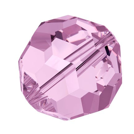 Preciosa 6150 Light Amethyst Faceted Round Bead (4mm, 5mm, 6mm, 8mm)