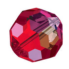 Preciosa 6150 Light Siam AB Faceted Round Bead (4mm, 6mm)