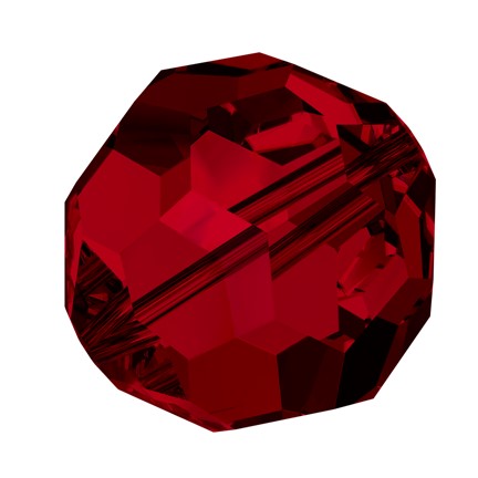 Preciosa 6150 Siam Faceted Round Bead (4mm, 5mm, 6mm)