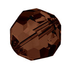 Preciosa 6150 Smoked Topaz Faceted Round Bead (3mm, 4mm, 5mm, 6mm, 8mm)
