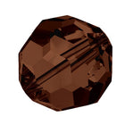Preciosa 6150 Smoked Topaz Faceted Round Bead (3mm, 4mm, 5mm, 6mm, 8mm)