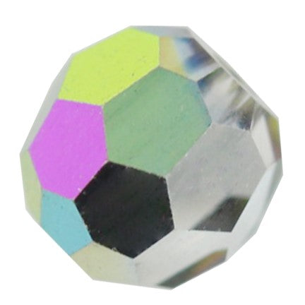 Preciosa 6150 Vitrail Green Faceted Round Bead (4mm)