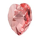 Swarovski 6228 Rose Peach Xilion Heart Pendant (18mm)
