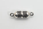 26mm TierraCast Antique Silver Rope Magnetic Clasp #CK890