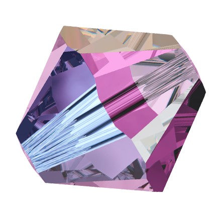 Preciosa 6250 Amethyst AB 2X Faceted Bicone (4mm, 6mm)